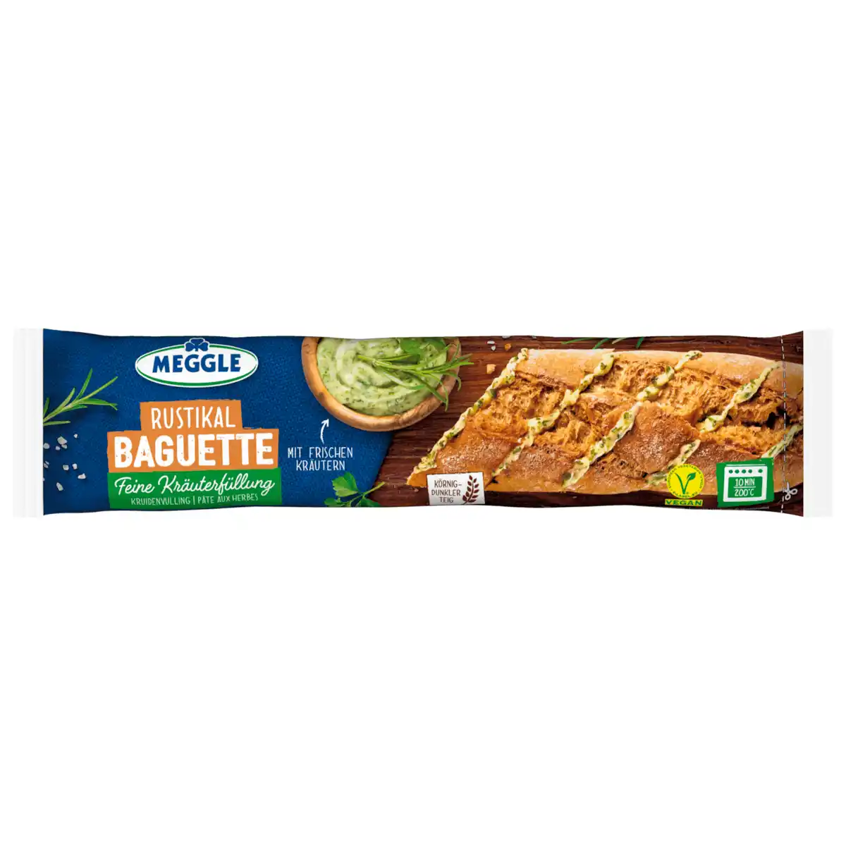 Bild 1 von Meggle Rustikal Baguette Kräuterfüllung vegan 160g