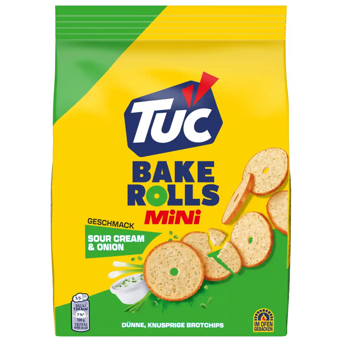 Bild 1 von Tuc Mini Bake Rolls Sour Cream & Onion 150g