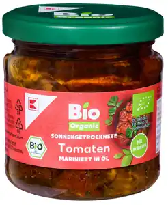 K-BIO Getrocknete Bio-Tomaten, 180-g-Glas
