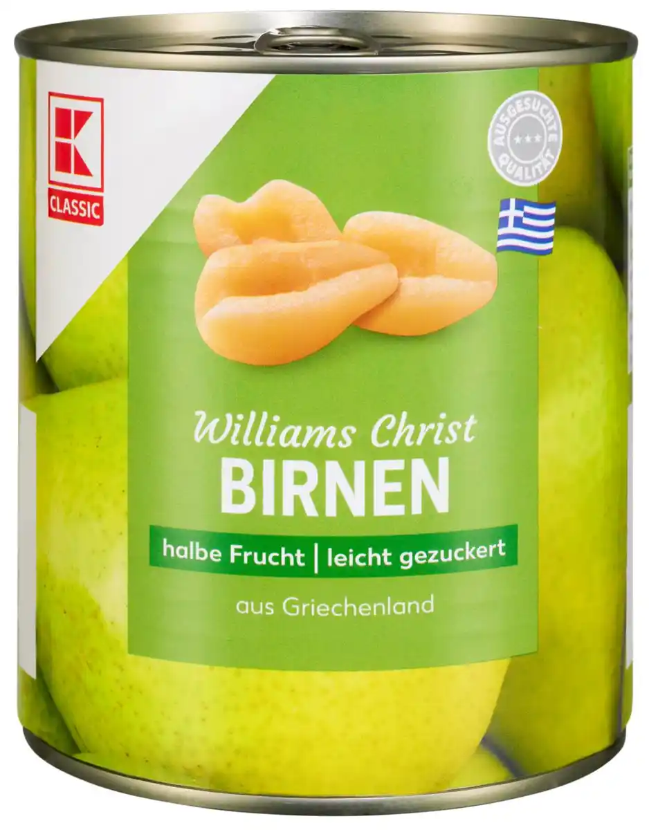 Bild 1 von K-CLASSIC Williams-Christ-Birnen, 820-g-Dose