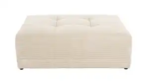 Hocker Sitzhocker 126 x 125 cm Cord beige - JANNI