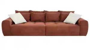 Big Sofa Cord rost - 308 cm - Federkern - JANNI