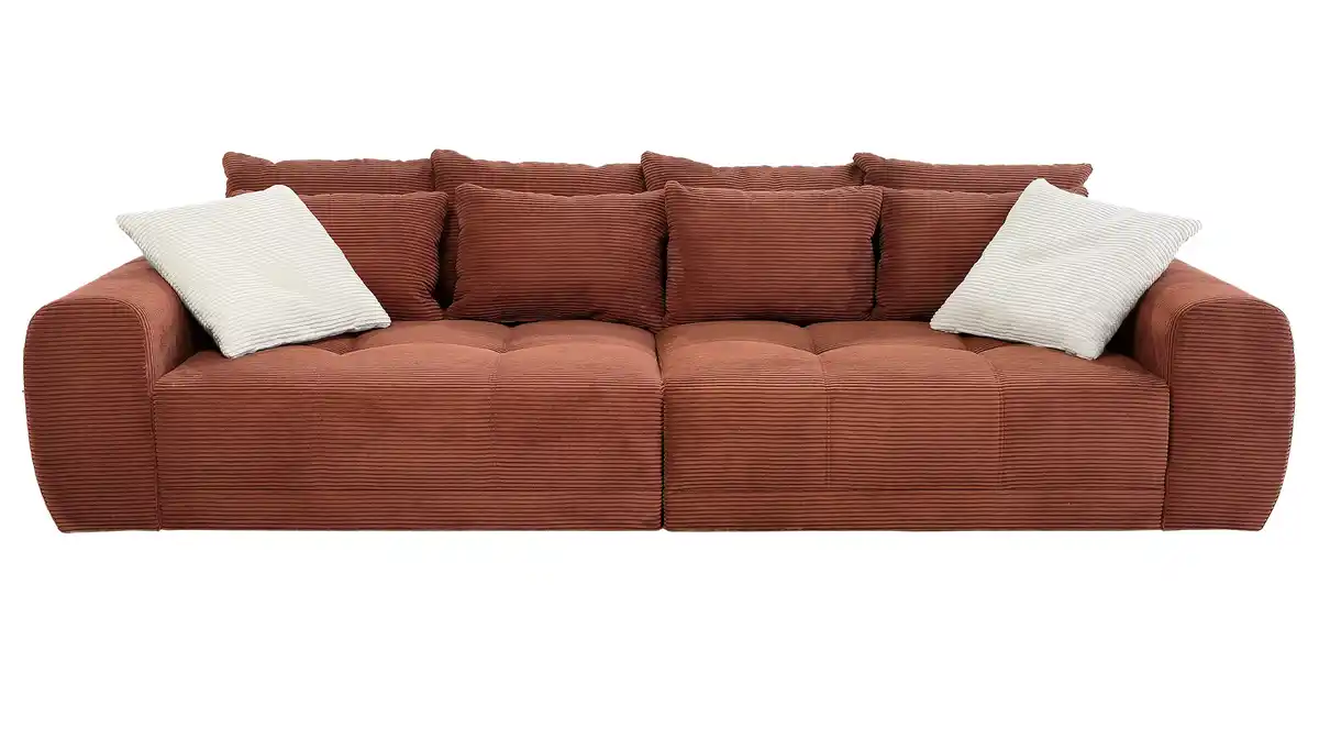 Bild 1 von Big Sofa Cord rost - 308 cm - Federkern - JANNI