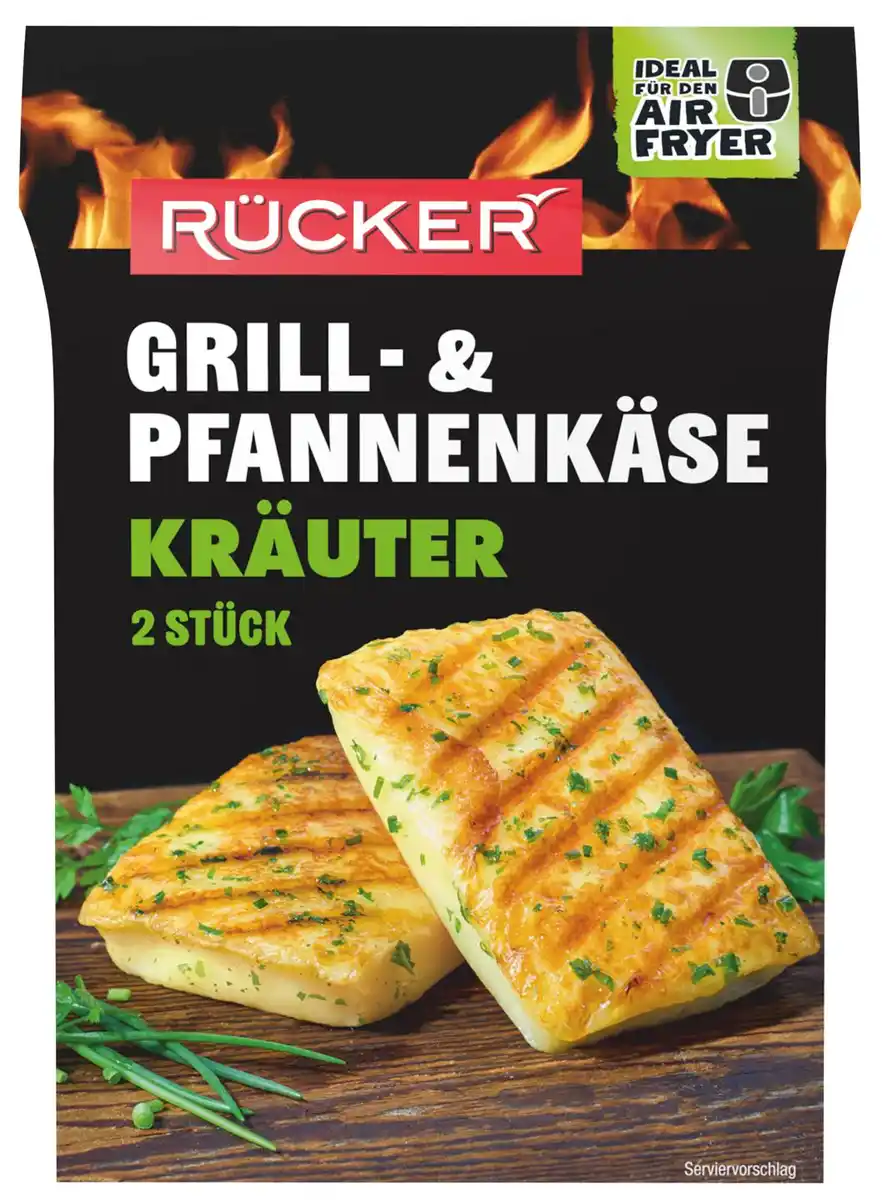 Bild 1 von RÜCKER Grill- & Pfannenkäse Kräuter, 150-g-Packg.