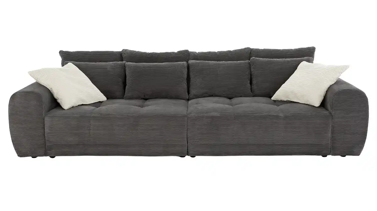 Bild 1 von Big Sofa Cord grau - 308 cm - Federkern - JANNI