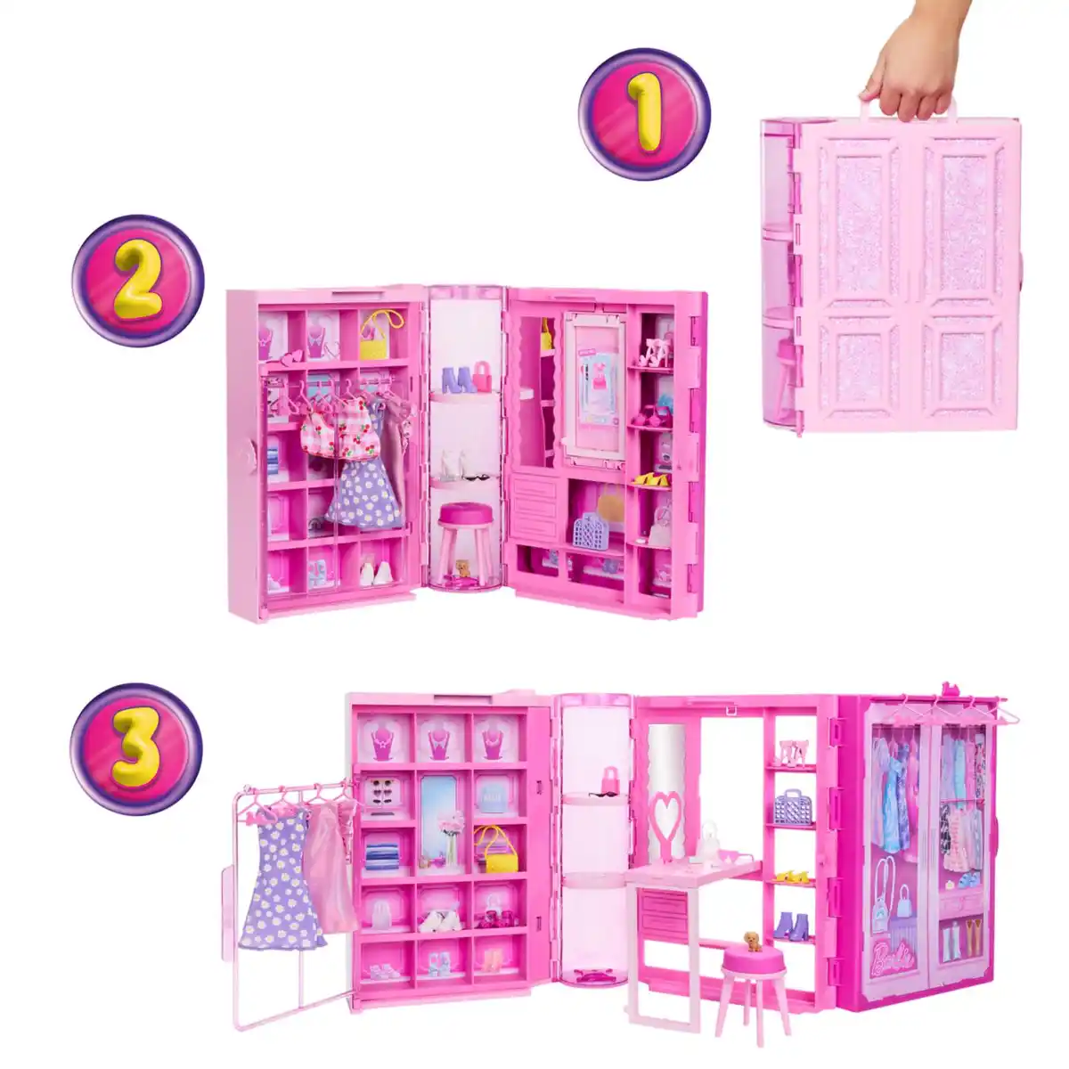 Bild 4 von MATTEL Barbie-Traumkleiderschrank mit Puppe