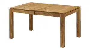 Esstisch 160 x 90 cm ausziehbar Wildeiche massiv geölt - TAVERO