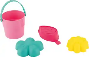 LUPILU® Mini-Eimer mit 3 Sandförmchen, 4-teilig