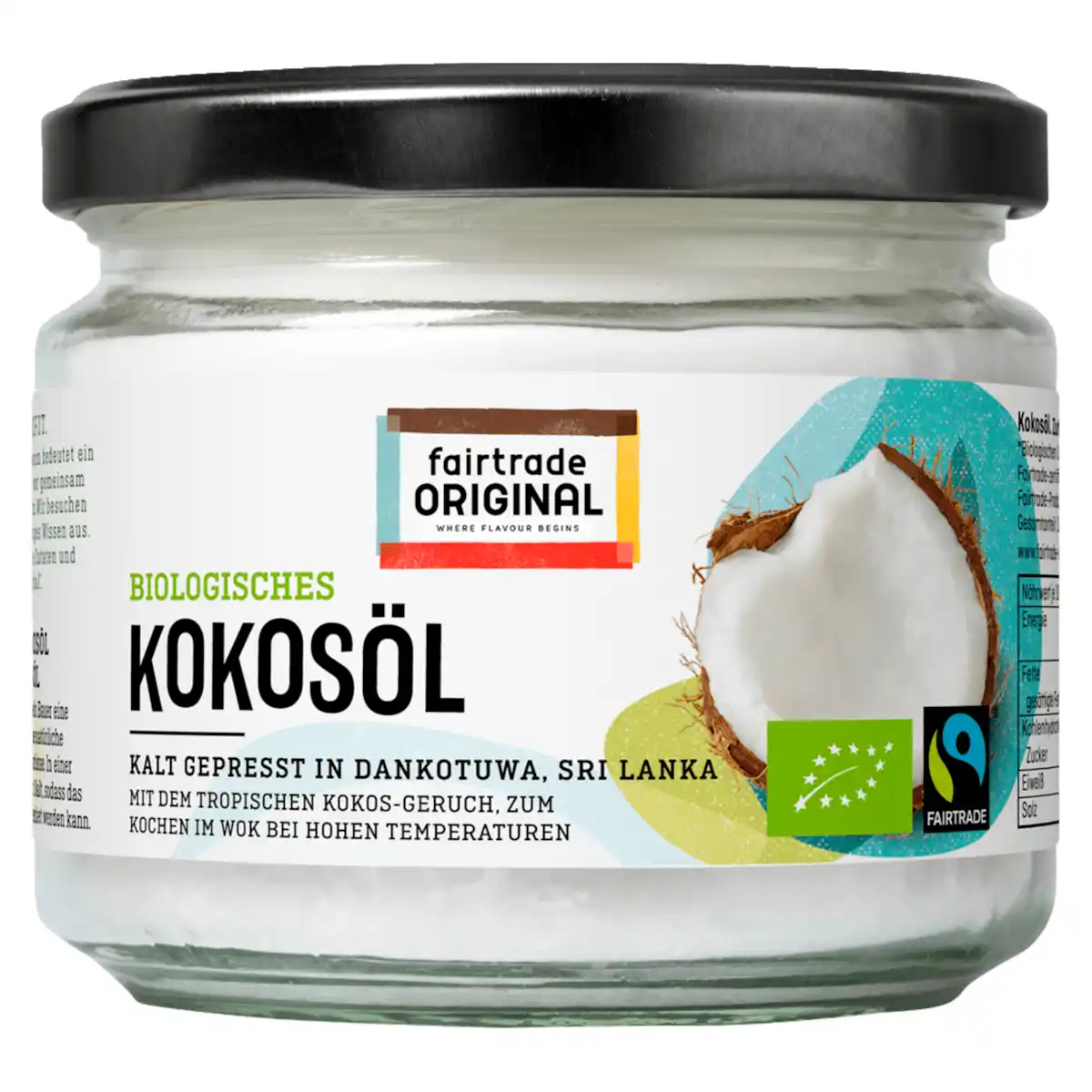 Bild 1 von Fairtrade Original Bio Kokosöl kaltgepresst 300ml