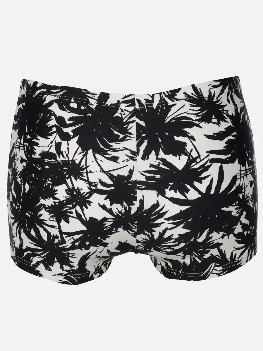 Bild 2 von Damen Bikinishorts mit Palmen Schwarz