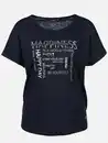 Bild 1 von Damen Shirt mit Glitzersteinchen und Glitzerprint Blau