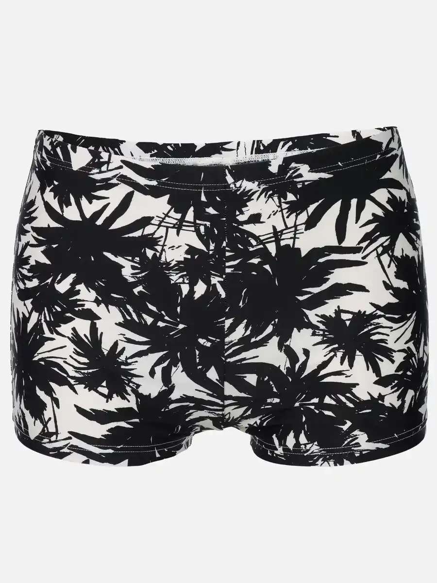 Bild 1 von Damen Bikinishorts mit Palmen Schwarz