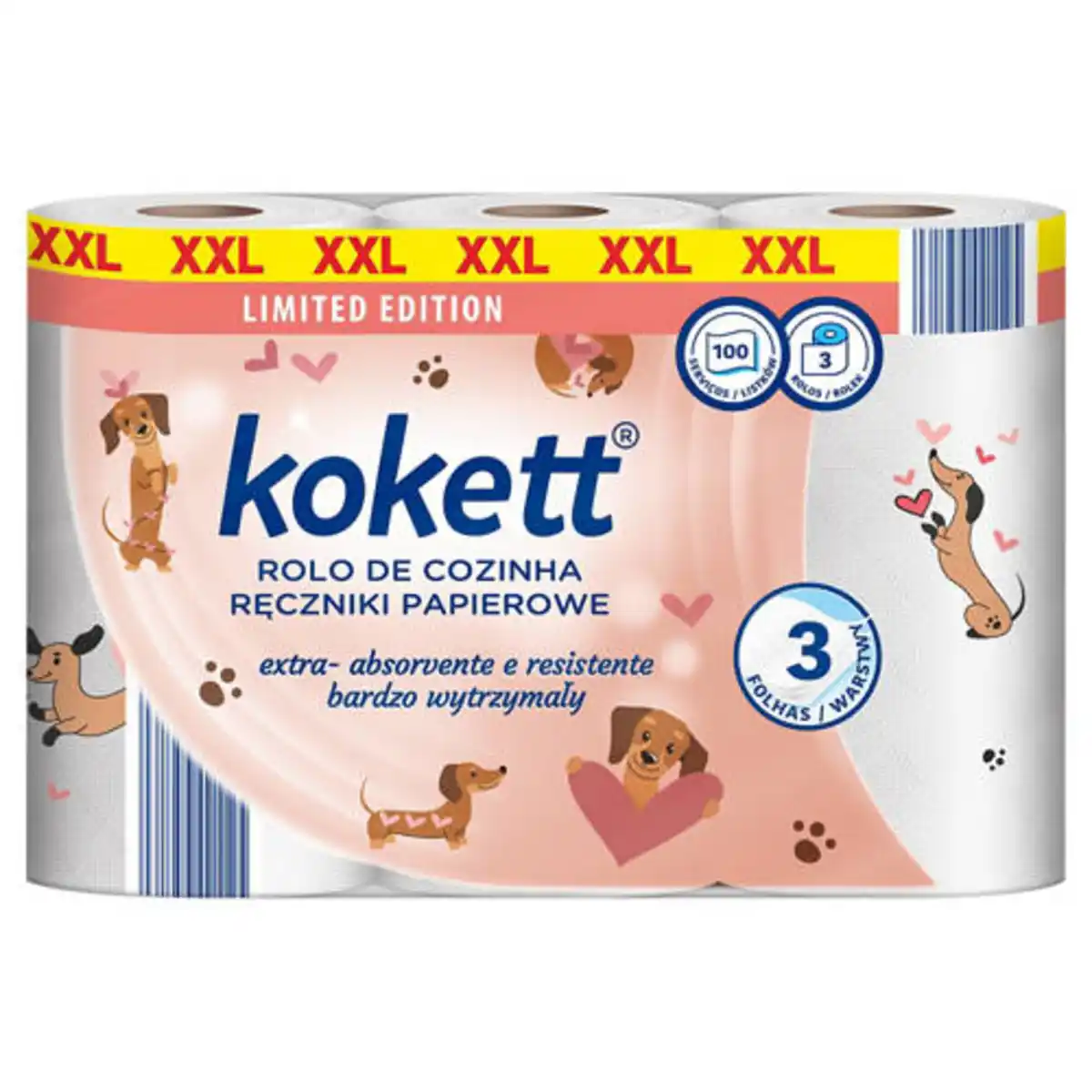 Bild 1 von KOKETT Küchenrolle bedruckt 3-lagig
