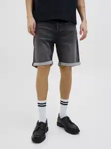 Jack & Jones JJIRICK Jeansshorts Schwarz