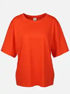 Damen T-Shirt mit Rundhalsausschnitt Orange