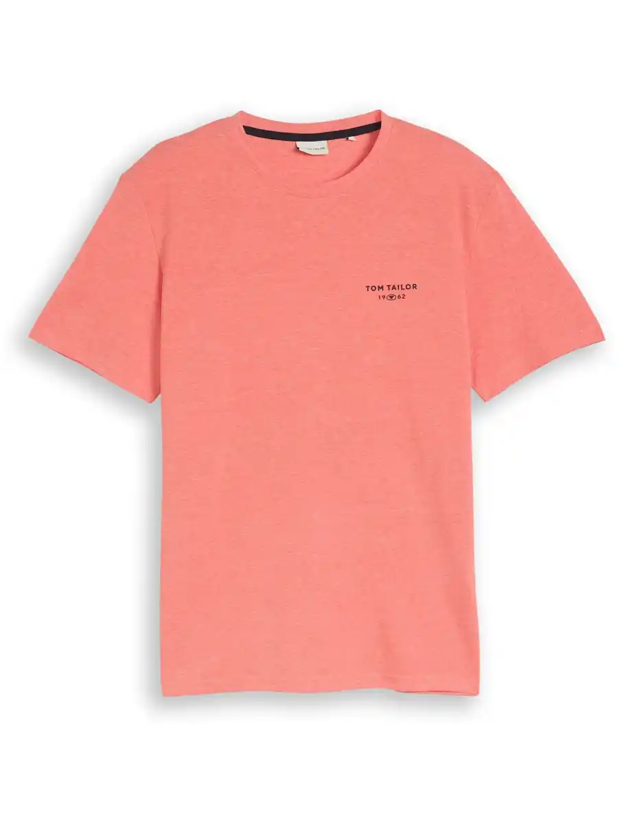 Bild 3 von Herren T-Shirt in melierter Piqué-Optik Rot
