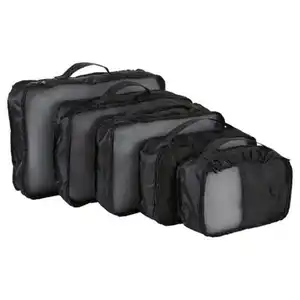 LIVE IN STYLE Reise-Packtaschen-Set, Beutelset, Schwarz