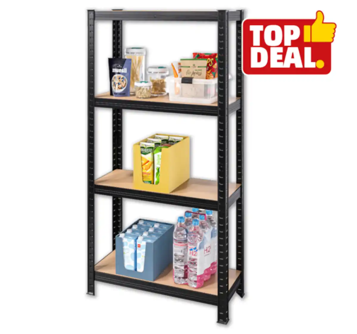 Bild 1 von PURE WORK Metall-Schwerlastregal BLACK*