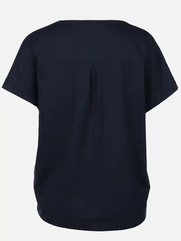 Bild 2 von Damen Shirt mit Glitzersteinchen und Glitzerprint Blau
