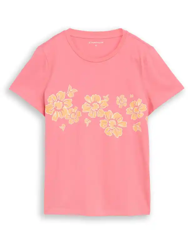 Bild 2 von Damen T-Shirt mit floralem Print Pink