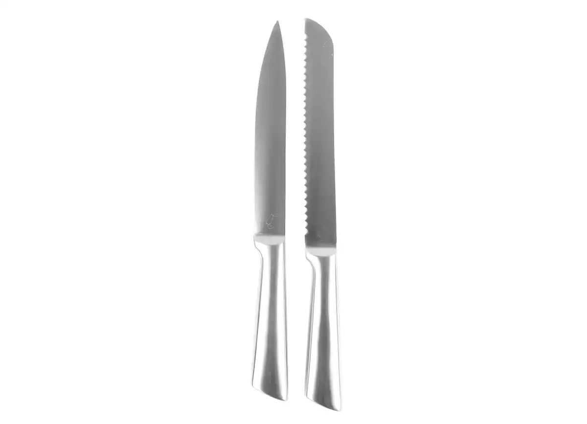 Bild 1 von Edelstahl-Messerset 1 Brot- und 1 Fleischmesser