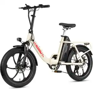 Falt-E-Bike Maxtron "Mule" 20" creme-weiß