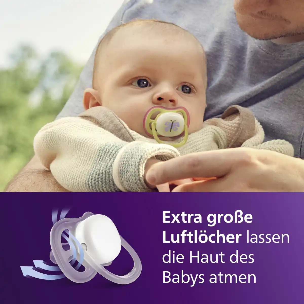 Bild 4 von PHILIPS AVENT ultra air Schnuller Schmetterling & Raupe 0-6 Monate