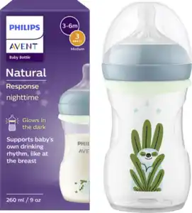PHILIPS AVENT Natural Response Nachtflasche SCY90381 3-6 Monate