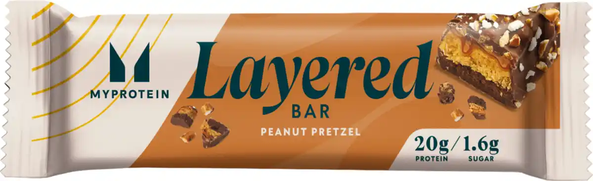 Bild 1 von Myprotein Retail Layered Bar, Peanut Pretzel, 60 g