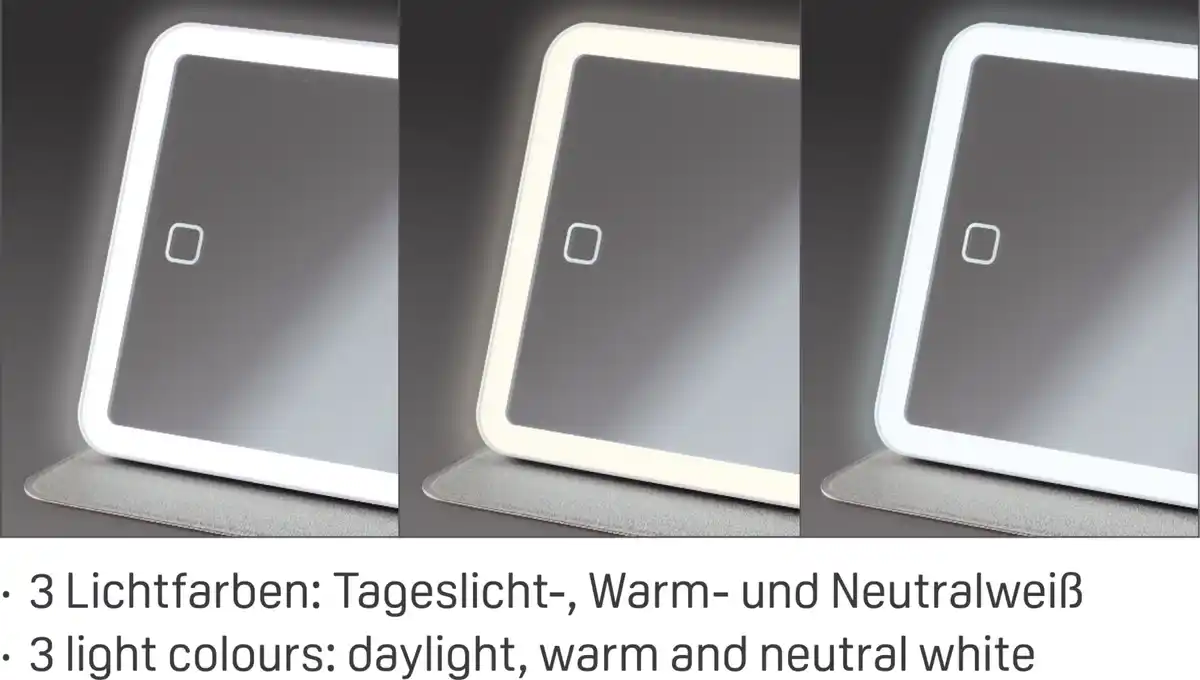 Bild 3 von IDEENWELT LED-Kosmetikspiegel taupe