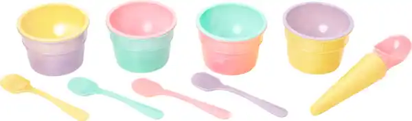 Bild 2 von IDEENWELT Eisschälchen-Set pastell