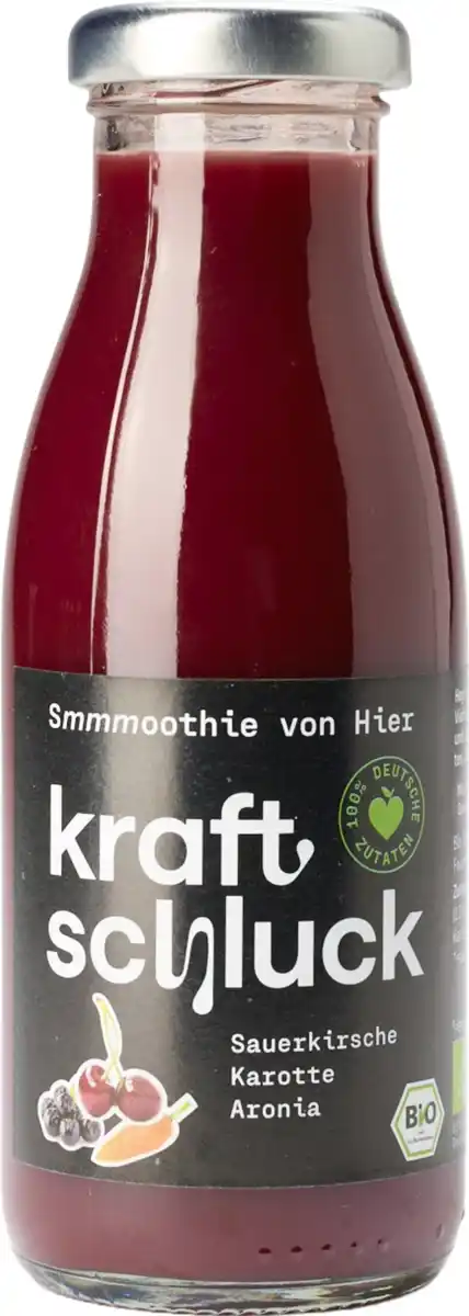 Bild 1 von kraftschluck Bio Smoothie Sauerkirsche, Karotte & Aronia, 250 ml