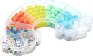 IDEENWELT Perlenbastelset Sommer Regenbogen