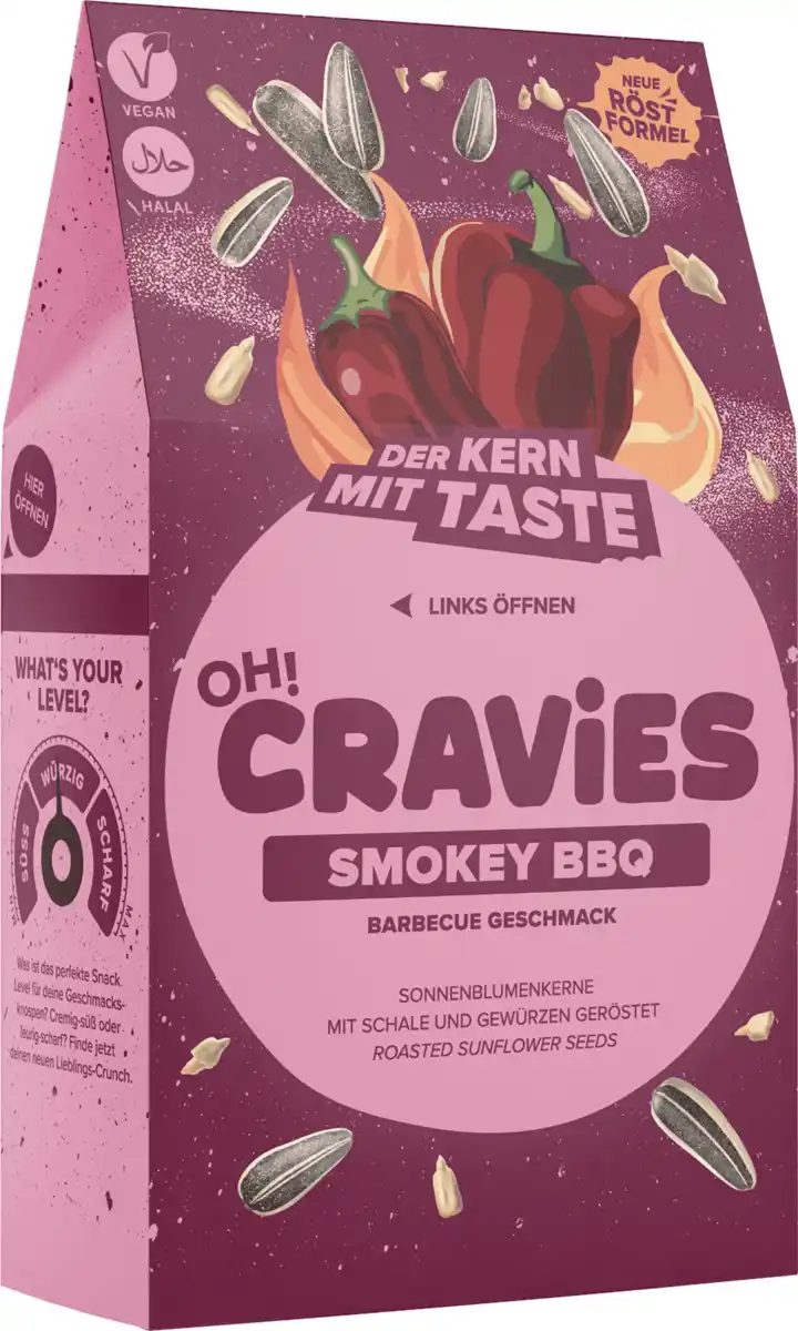 Bild 3 von OH!CRAViES Sonnenblumenkerne - Smokey BBQ, 60 g