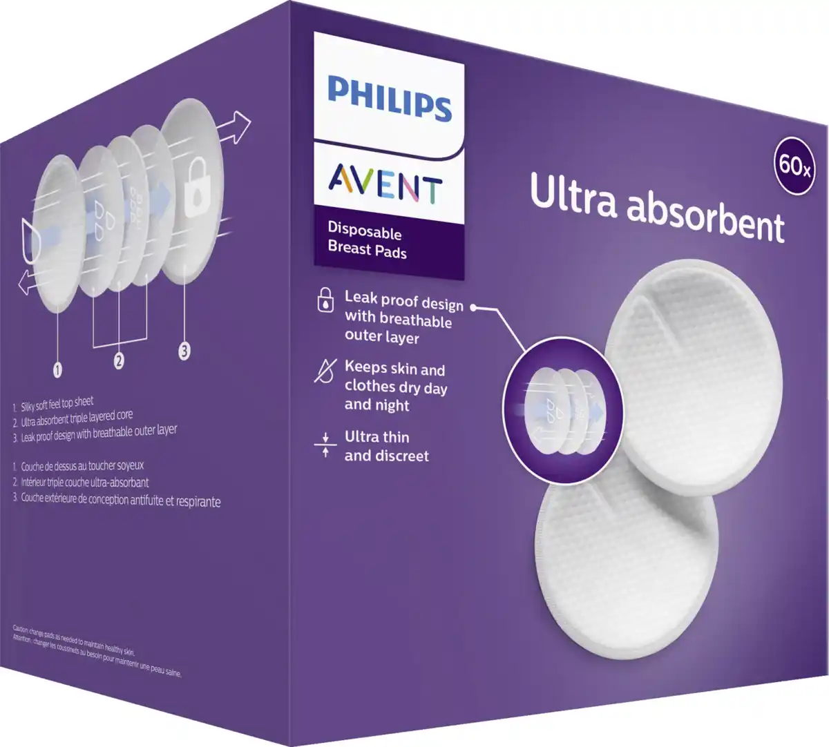 Bild 2 von PHILIPS AVENT Stilleinlagen SCF25461 60er Pack