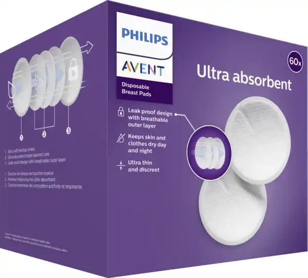 Bild 2 von PHILIPS AVENT Stilleinlagen SCF25461 60er Pack