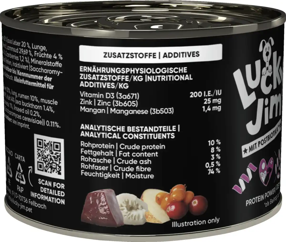 Bild 3 von Lucky Jim Hundenassfutter Mini Mono Lamm, 200 g