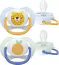 Bild 2 von PHILIPS AVENT ultra air Schnuller Tiger & Orange 0-6 Monate