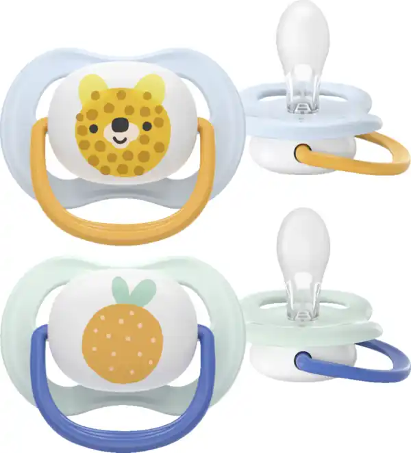 Bild 2 von PHILIPS AVENT ultra air Schnuller Tiger & Orange 0-6 Monate