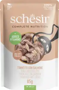 Schesir Cat Complete & Balanced Thunfisch Lachs in Jelly, 85 g