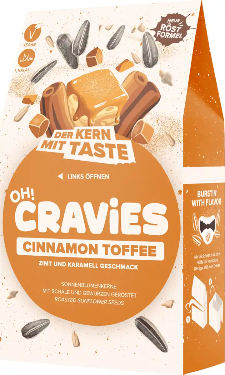 Bild 3 von OH!CRAViES Sonnenblumenkerne - Cinnamon Toffee, 60 g