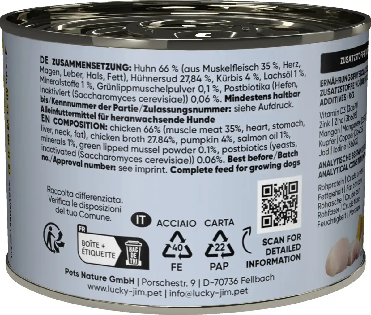 Bild 4 von Lucky Jim Hundenassfutter Junior Mini Huhn, 200 g