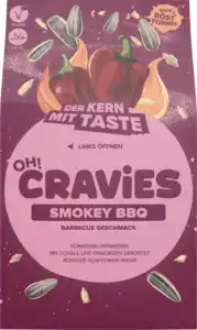 OH!CRAViES Sonnenblumenkerne - Smokey BBQ, 60 g