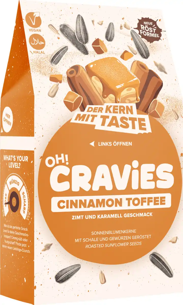 Bild 2 von OH!CRAViES Sonnenblumenkerne - Cinnamon Toffee, 60 g