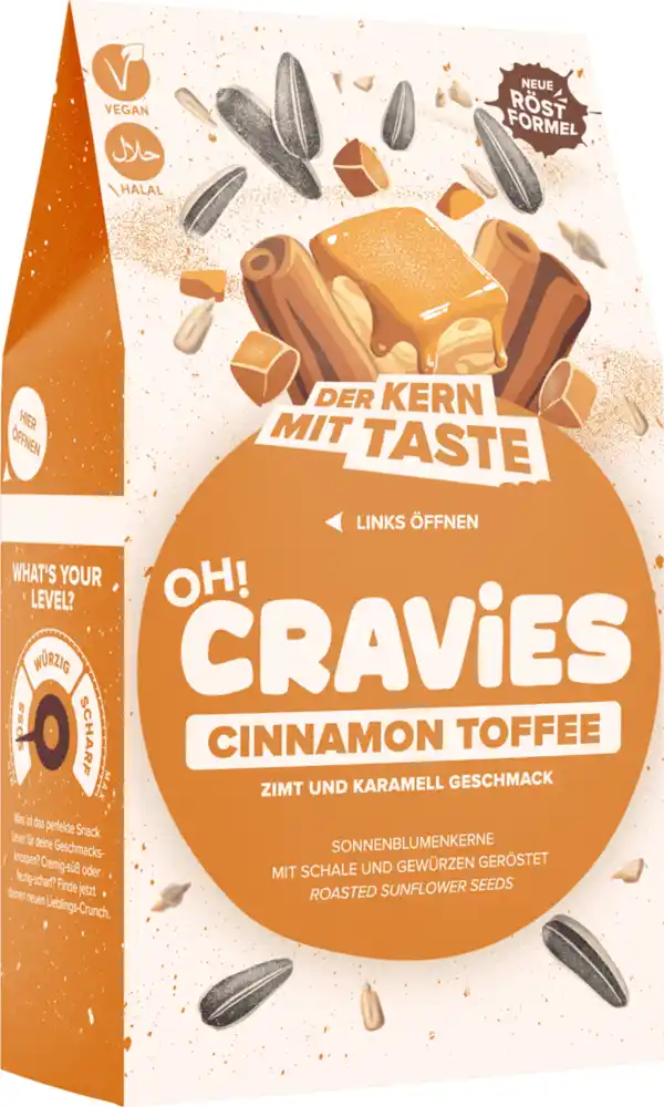 Bild 2 von OH!CRAViES Sonnenblumenkerne - Cinnamon Toffee, 60 g