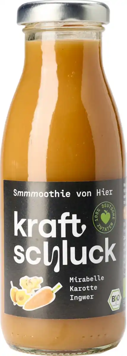 Bild 1 von kraftschluck Bio Smoothie Mirabelle, Karotte & Ingwer, 250 ml