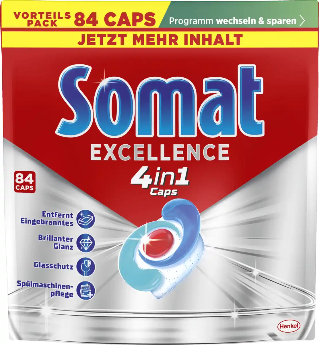 Bild 1 von Somat Excellence 4in1 Caps Vorteilspack
