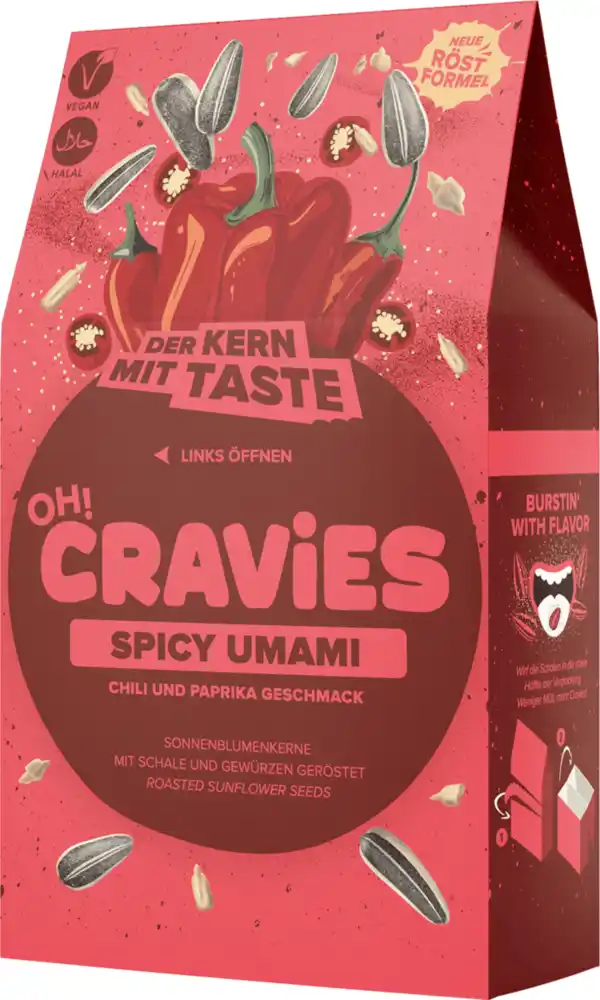 Bild 2 von OH!CRAViES Sonnenblumenkerne - Spicy Umami, 60 g