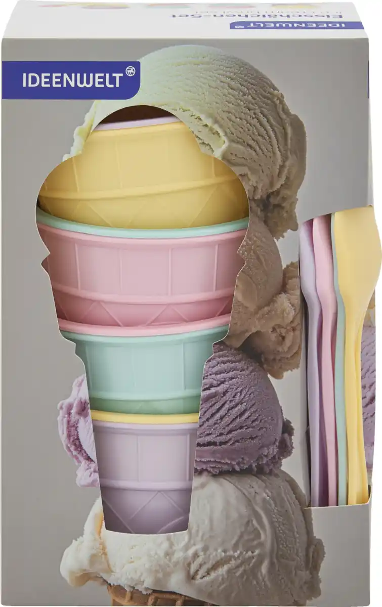 Bild 1 von IDEENWELT Eisschälchen-Set pastell