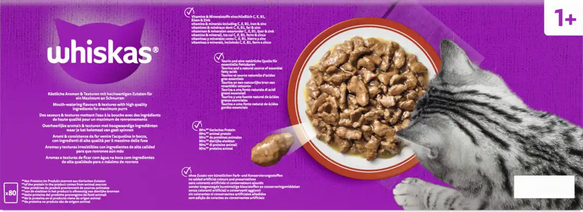 Bild 4 von Whiskas Klassische Auswahl in Sauce Jumbo Pack, 6.800 g